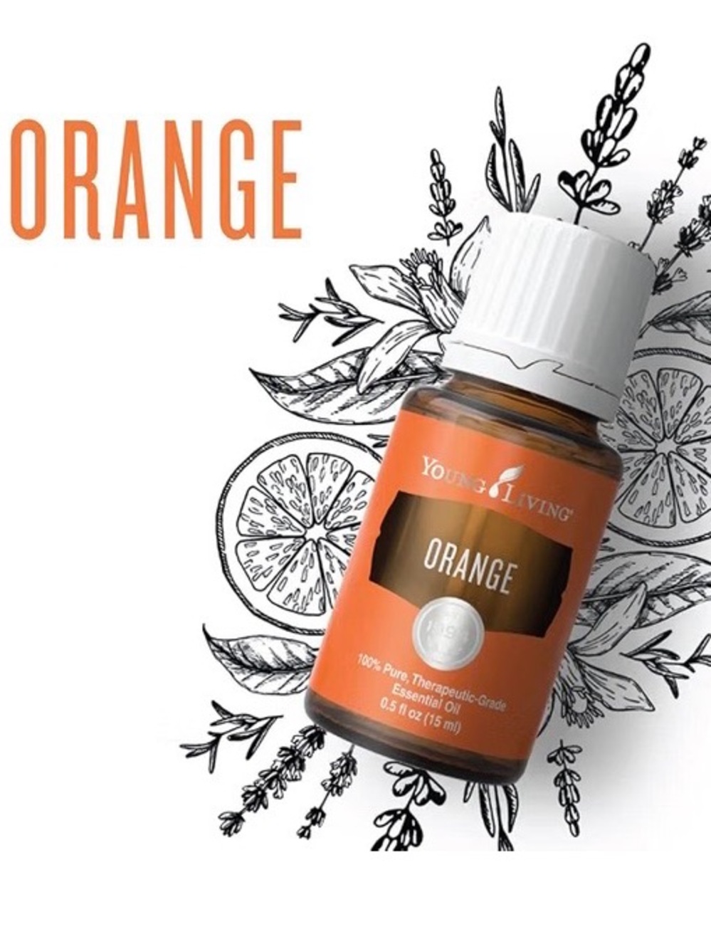 Young Living Orange Essential Oil 15 ml- BRAND NEW UNOPENED SEALED BOTTLE - Picture 3 of 5